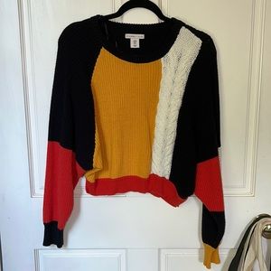 Sincerely Jules chunky color blocked sweater